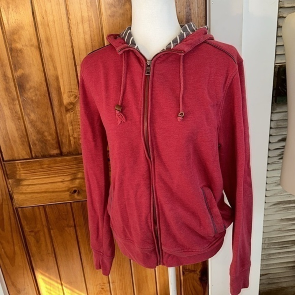Women’s Banana Republic red zip up hoodie size M
